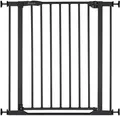 Produktbild: Hauck Türschutzgitter Clear Step 2, Black, auch als Treppenschutzgitter verwendbar, 75-80 cm, flacher Durchgang