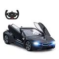 Produktbild: rastar RC Auto | 1:14 BMW i8 Funkferngesteuertes Spielzeugauto, Modellfahrzeug, öffnen der Türen per Fernbedienung, 13.2 * 6.3 * 3.7 inch, Silber