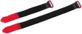Produktbild: Cimco Klettbandgurt mit Kunststofföse L 25 x 240 mm, schwarz/rot (181900)
