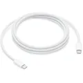 Produktbild: USB 2.0 Ladekabel, USB-C Stecker > USB-C Stecker weiß, 2 Meter, gesleevt, Laden mit bis zu 240 Watt