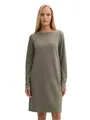 Produktbild: TOM TAILOR Damen Jersey Jaquard Kleid, 36987 - Cargo Beige Mini Pepita, 40