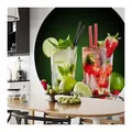 Produktbild: K&L Wall Art Fototapete Cocktail Hour, Vliestapete, rund, Küche, Longdrink Tapete grün 2.36 m x 2.36 m