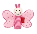 Produktbild: Sigikid Greifling Schmetterling, RedStars Babyspielzeug mit Knisterfolie: greifen, entdecken, spielen, für Babys ab Geburt, Art.-Nr. 42834, pink-rosa, 9x12x2 cm