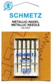 Produktbild: SCHMETZ 5 METALLIC Nähmaschinen Nadeln (Flachkolben) 130/705 130MET Stärke 80/12