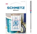 Produktbild: SCHMETZ | 5 Nähmaschinennadeln | Metallic | 130/705 H-MET | Nadeldicke 80/12 | Geeignet für das Vernähen von Metallic-Nähfäden | auf jeder gängigen Haushaltsnähmaschine einsetzbar