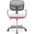 Produktbild: Goplus - Kinderschreibtischstuhl, Hoehenverstellbarer Kinderdrehstuhl Mit Netzrücken, Abnehmbarem Sitzkissen & Abschliessbaren Raedern, Ergonomischer Jugenddrehstuhl Für 3-10 Jahre (pink)