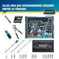 Produktbild: Hazet Adventskalender 24tlg. Schrauber Werkzeug Bit-Set Griff Zangenschlüssel