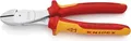 Produktbild: KNIPEX Kraft-Seitenschneider 74 06 200 VDE 1000V | 200mm | verchromt | für Pianodraht | rot/gelb