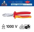 Produktbild: KNIPEX 74 06 200 Kraftseitenschneider 200mm VDE isoliert bis 1000 V DIN ISO 5749