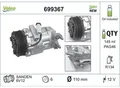 Produktbild: VALEO Kompressor, Klimaanlage 699367 für Opel Vaughall Suzuki