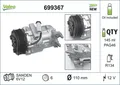 Produktbild: VALEO 699367 Kompressor, Klimaanlage für OPEL SUZUKI