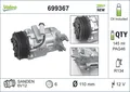 Produktbild: Kompressor Klimaanlage VALEO CORE-FLEX 699367 für FZ TIGRA IGNIS NZ MERIVA SWIFT