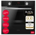 Produktbild: Amica Einbau-Backofen Pyrolyse-Reinigung Umluft Grill Schwarz versenkbare Knebel