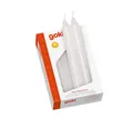 Produktbild: goki Geburtstagskerze 10er Pack Geburtstagskerzen weiß, DM: 13mm, Höhe: 10cm