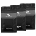 Produktbild: RÖSTTROMMEL BLACK LABEL - Special Blend ESPRESSO, Ganze Kaffee-Bohnen 3x1kg, 50% Arabica, 50% Canephora, Röstung 8.5/10, 50% Brasilien, 50% Indien, Geschmack: cremig - kräftig - zartbitter Schokolade