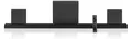 Produktbild: Samsung HW-QS7500F Q-Series 3.1.4-Kanal-Soundbar für Fernseher, Kabelloser 6.5