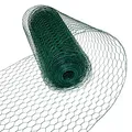 Produktbild: ESTEXO Sechseckgeflecht Gartenzaun Drahtzaun 25 mm Maschenweite Gitterzaun Kaninchendraht Drahtgitter Volierendraht Hasendraht Kaninchendraht Drahtgeflecht verzinkt und beschichtet Grün (1,00 x 10 m)