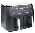 Produktbild: Ninja AF400EU Foodi MAX Dual Zone Heißluftfritteuse, 2470 W, 9,5 L, Timer, Spülm