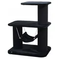 Produktbild: Europet Bernina Kratzbaum Houston schwarz 75x57x96cm für Katzen mit Hängematte