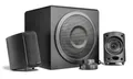 Produktbild: Wavemaster MOODY 2.1 Lautsprecher System (65 Watt) Aktiv-Boxen Nutzung für TV/Tablet/Smartphone/PC schwarz (66202)