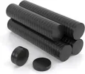 Produktbild: JAWA Mini Magnet 10x2mm Schwarz - Kühlschrankmagnete mit starkem Halt - Hochqualitative Neodym Magnete - Starke Magnete für Magnettafel, Haushalt, Werkstatt & Büro (40 Stück)