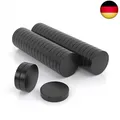 Produktbild: JAWA Mini Magnete 10x2mm Schwarz - Kühlschrankmagnete mit starkem Halt -