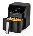 Produktbild: Rachs KOCHWERK Digitale Heißluftfritteuse 4L | Airfryer mit Touchscreen für fettarmes Garen, Grillen oder Backen ohne Öl | Erinnerungsfunktion zum Wenden | Leichte Reinigung | 1400W