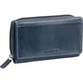 Produktbild: schicke Langbörse Geldbörse Damen Leder, blau