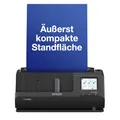 Produktbild: Epson Wi-Fi Scanner ES-C320W, kompakter A4 Business Scanner mit geringem Stromverbrauch, Duplex-Einzugscanner mit vielseitiger Medienverarbeitung, schwarz