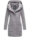 Produktbild: MARIKOO Damen Winter Jacke Mantel Business Trenchcoat Wintermantel Parka XS-XXL MAIKOO (XL, Hell Grau)