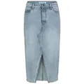 Produktbild: SUBLEVEL Jeansrock Damen Maxi Midi Mini Rock langer Schnitt Denim Stretch S - 36
