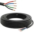 Produktbild: Lumonic 5x0,34mm² RGBW LED Steuerleitung schwarz 20m | ummanteltes 5 adriges Kabel flexibel | LiYY Verlängerung, Stromkabel, LED Zuleitung, Steuerkabel
