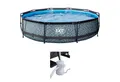Produktbild: EXIT Framepool inkl. Kartuschen-Filterpumpe & Filterkartusche (Set, 3-tlg), ØxH: 366 x 76 cm