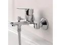 Produktbild: Grohe BauEdge Wannenarmatur 23334000 chrom, mit Rückflussverhinderer und Umstellung