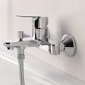 Produktbild: Grohe BauEdge Wannenarmatur 23334000 chrom, mit Rückflussverhinderer und