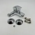 Produktbild: GROHE BauEdge - Badewannenarmatur (integriertes Rücklaufventil, automatische Ums