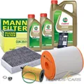 Produktbild: MANN INSPEKTIONSPAKET + 7L 0W-20 CASTROL FÜR AUDI A6 C7 4G A7 3.0 TDI BJ 10 - 18