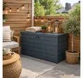 Produktbild: ESTEXO Auflagenbox Metall Kissenbox Gartentruhe Gartenbox Aufbewahrungsbox Anthrazit