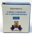 Produktbild: Bächlein Y-Verteiler 2 Wege Verteiler Wasseranschluss m. Absperrhähne G 3/4