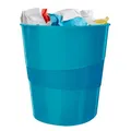 Produktbild: LEITZ Papierkorb WOW Duo Colour 15,0 l blau 52781036