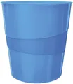 Produktbild: Leitz 5278-10-36 5278 Papierkorb WOW - 15l, Polystyren, blau metallic