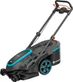 Produktbild: Akku-Rasenmäher PowerMax Duo 46/36V P4A, Ready-To-Use-Set 1, 36Volt (2x18V) (schwarz/grau, 2x Li-Ion Akku 4,0Ah, POWER FOR ALL ALLIANCE)