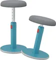 Produktbild: LEITZ Sitz-Steh-Hocker Ergo Cosy Aktiv, blau höhenverstellbar von 45 - 79 cm über rote Entrieglungstaste, - 1 Stück (6518-00-61)