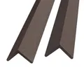 Produktbild: Montafox 5 Stück WPC Abschlussleisten 190 cm Abdeckleiste Terrassendielen Dielen L-Leiste - Dunkelbraun