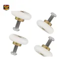 Produktbild: Duschtür Rollen 19 mm 4 Stück Kupfer POM Edelstahl Schra