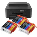 Produktbild: Canon Pixma TS705a Tintenstrahldrucker mit 15 kompatiblen XXL Patronen