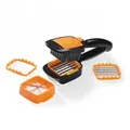 Produktbild: Genius Gemüseschneider Nicer Dicer Quick Zerkleiner Manuell Gemüseschneider in Würfel, Multischneider mit austauschbaren Messereinsätzen orange