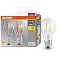 Produktbild: OSRAM LED-Lampe Base Classic A Filament, E27, 7W ersetzt 60W, warmweiß, 2 Stück