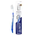 Produktbild: Dr.BEST Original Zahnbürste, Weich (1 Stück), für die tägliche Reinigung mit bewährtem Dr.BEST Flachschnitt. Flexzone und abgerundete Borsten für eine gründliche und schonende Pflege.