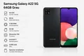 Produktbild: Samsung Galaxy A22 64GB Schwarz6,6 Zoll  Full HD  90 Hz  4 GB RAM